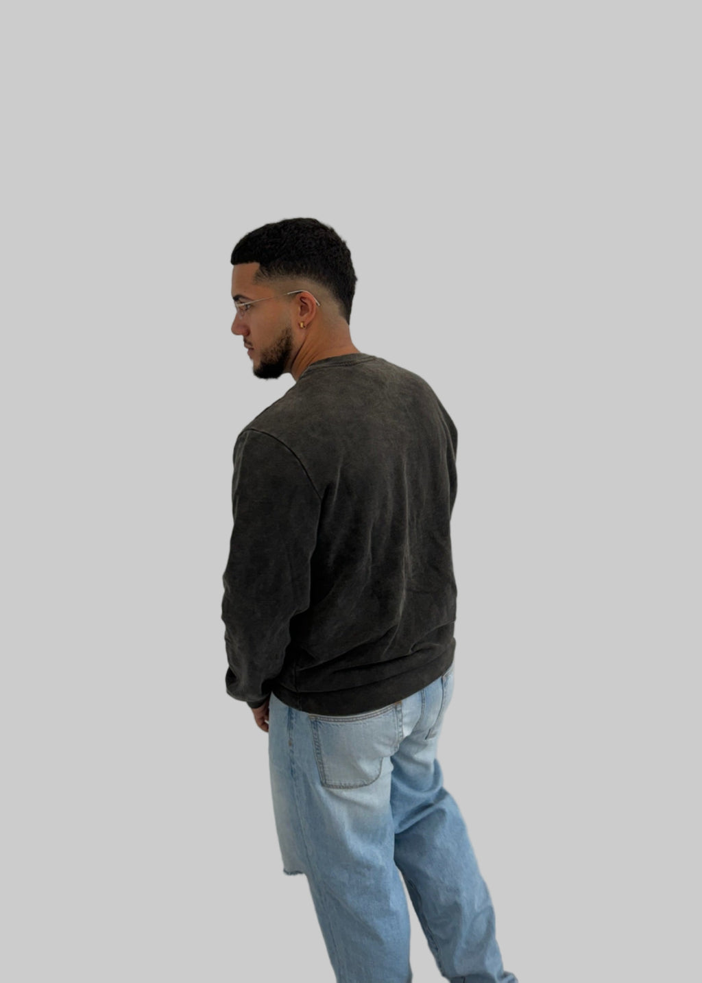 Washed Black Sweater