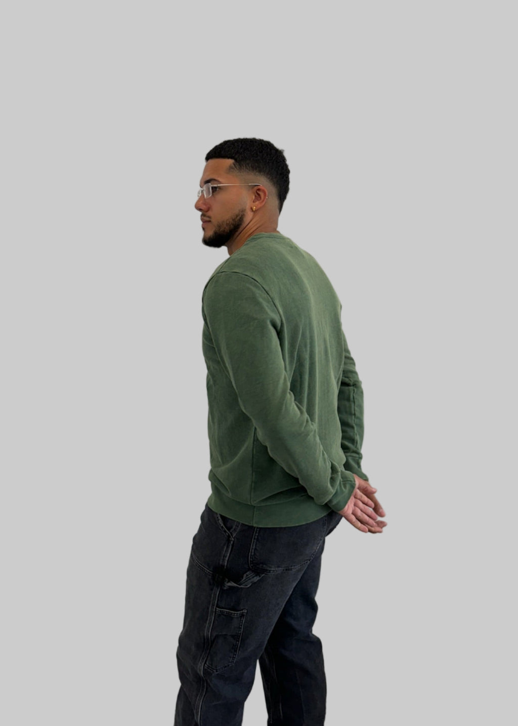 Washed Green Sweater