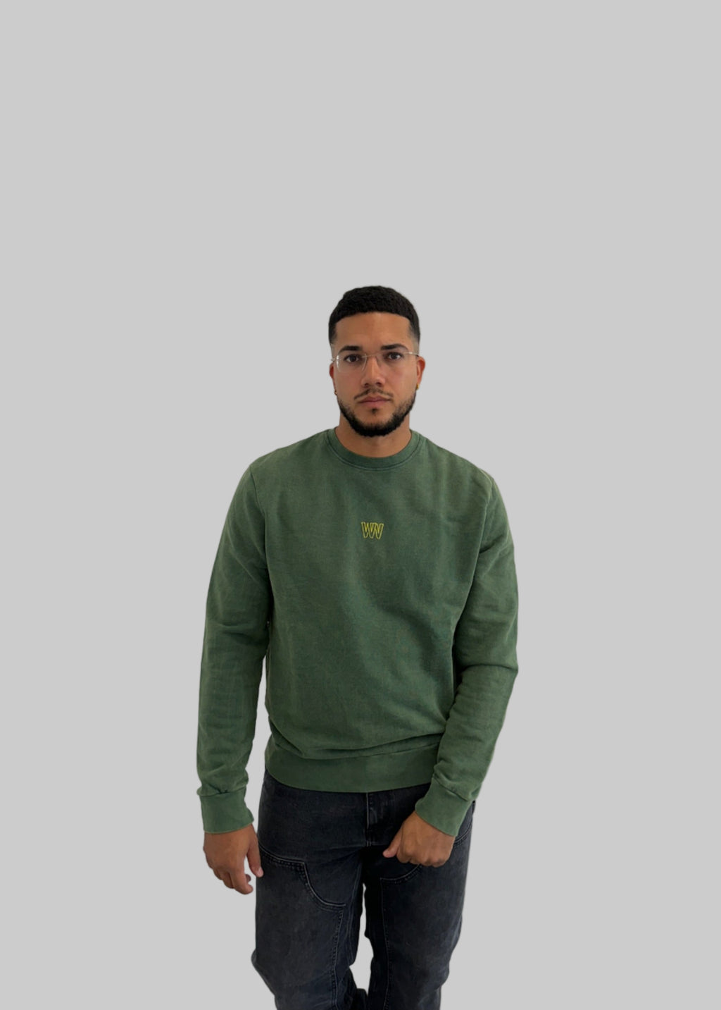 Washed Green Sweater