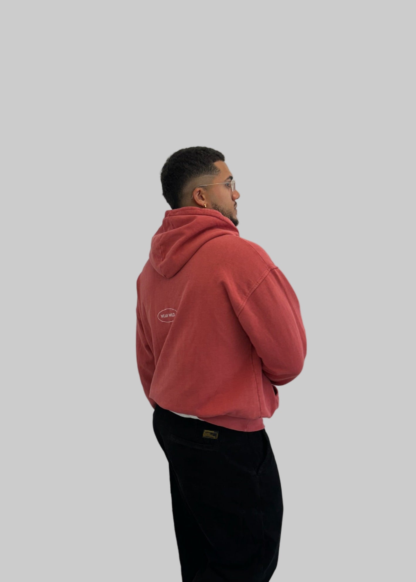 Washed Red Hoodie
