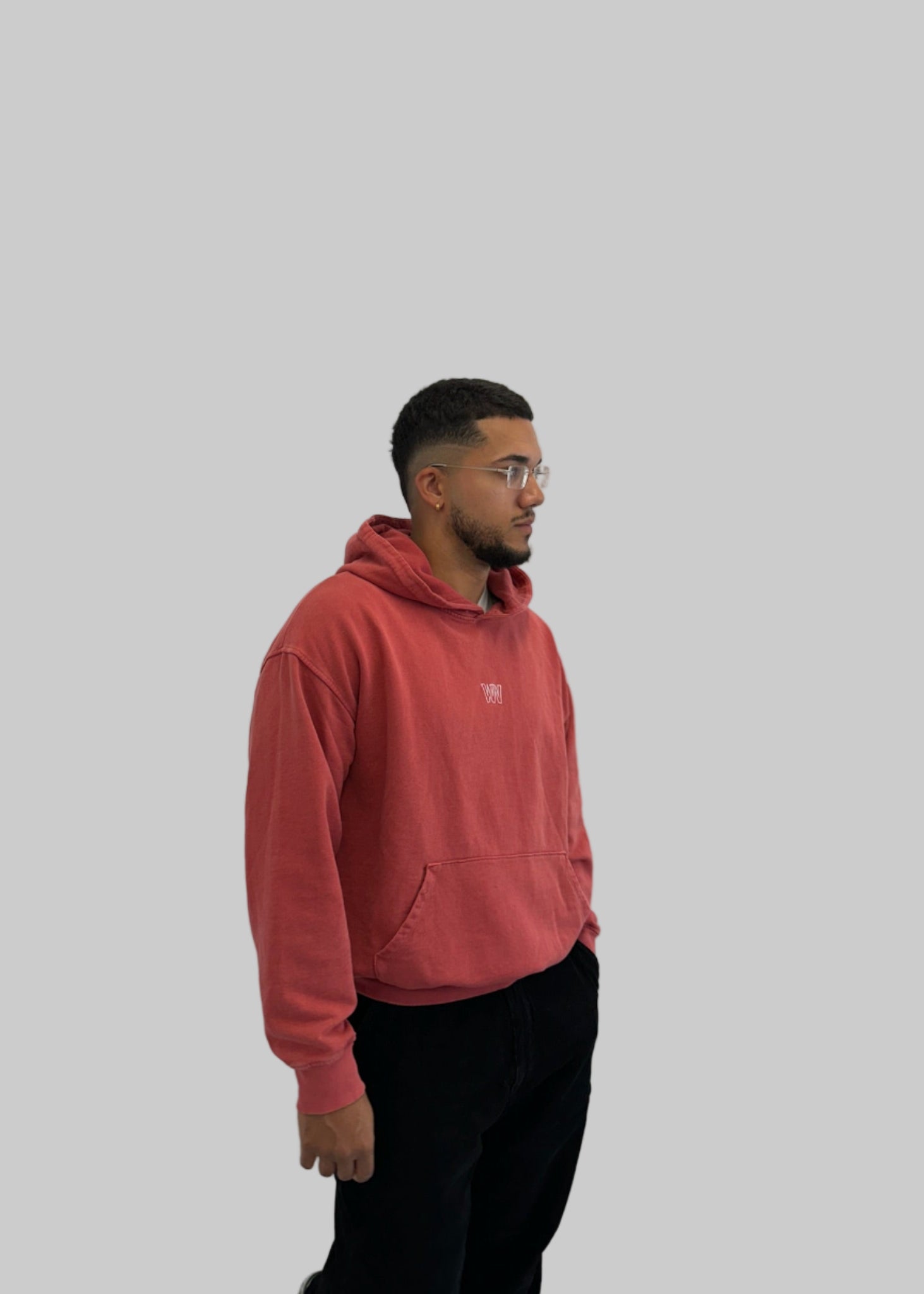 Washed Red Hoodie