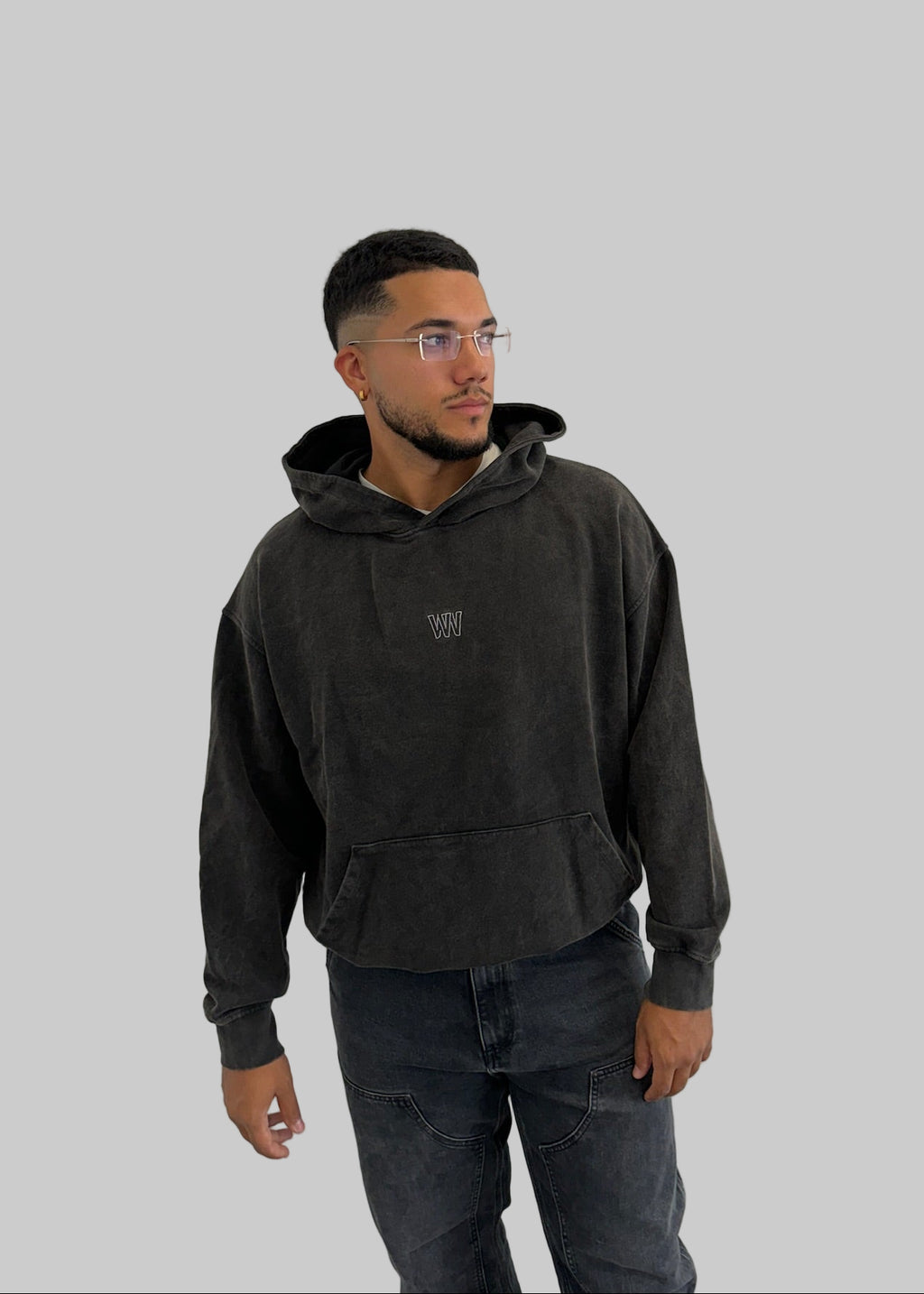 Washed Black Hoodie