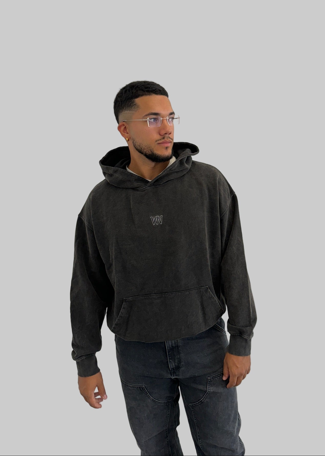 Washed Black Hoodie