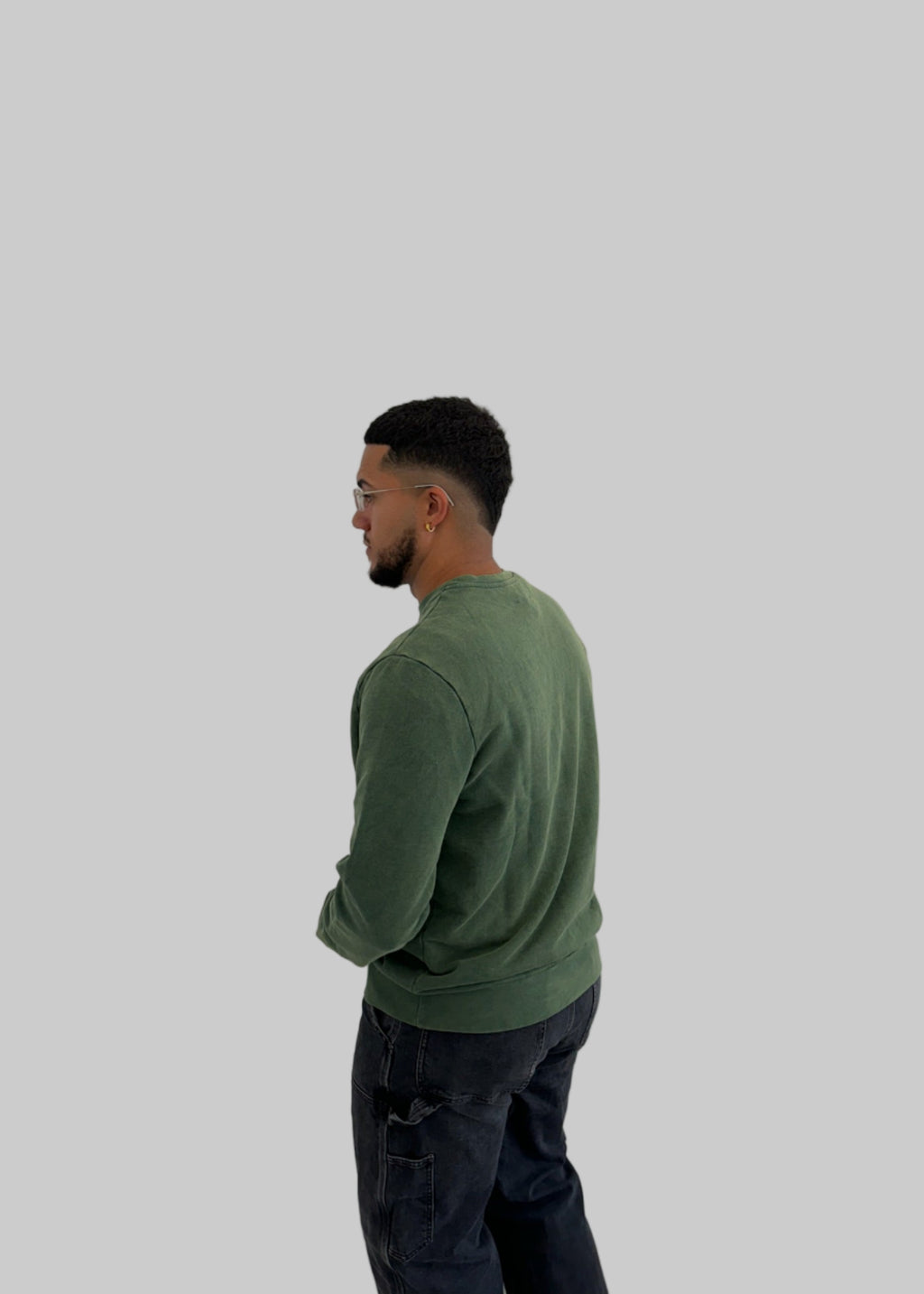 Washed Green Sweater
