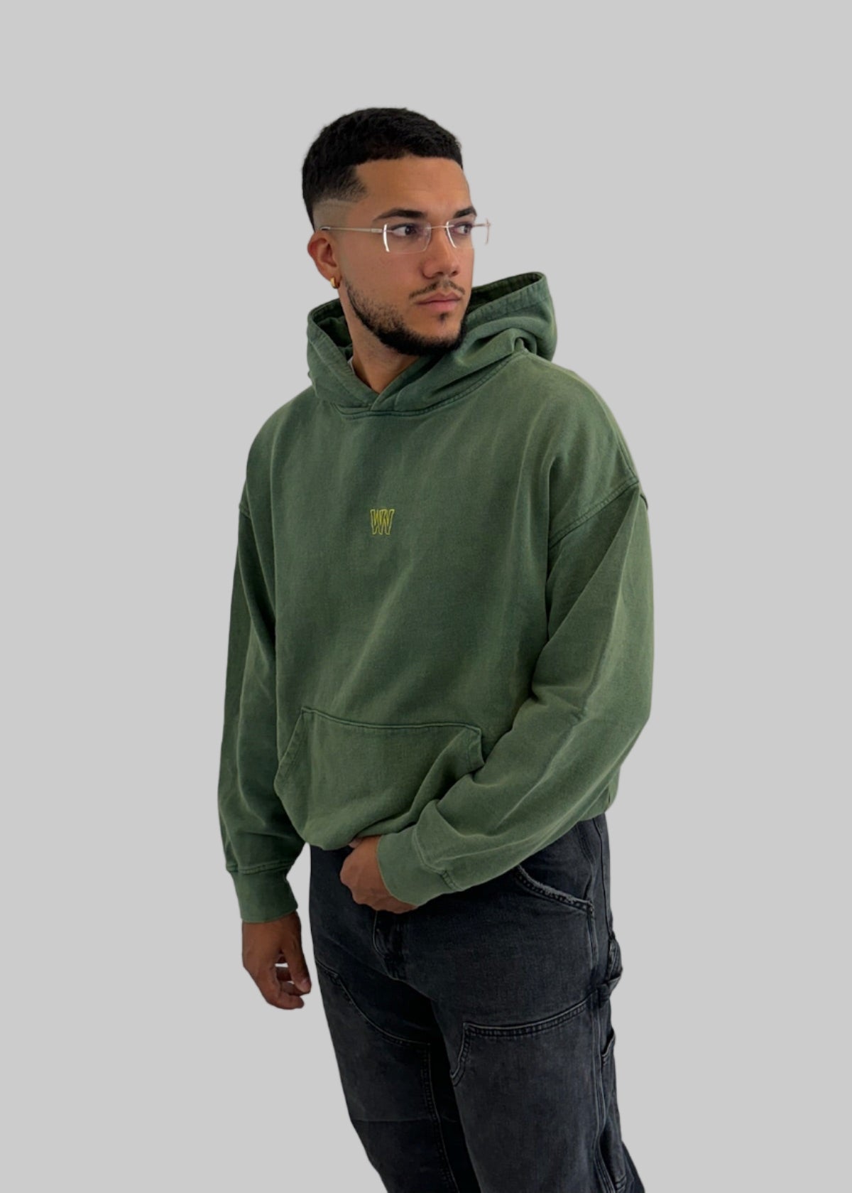Washed Green Hoodie