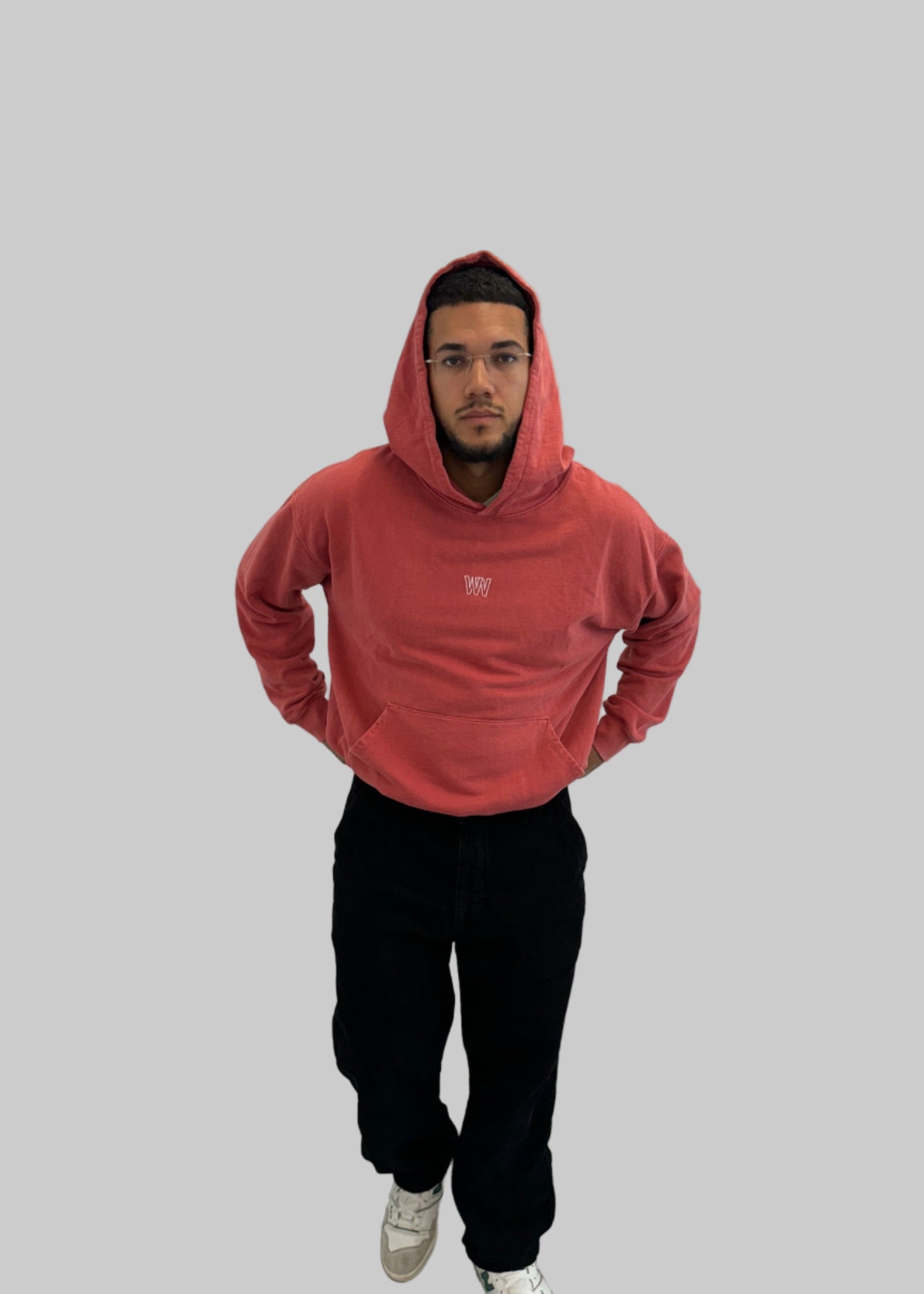 Washed Red Hoodie