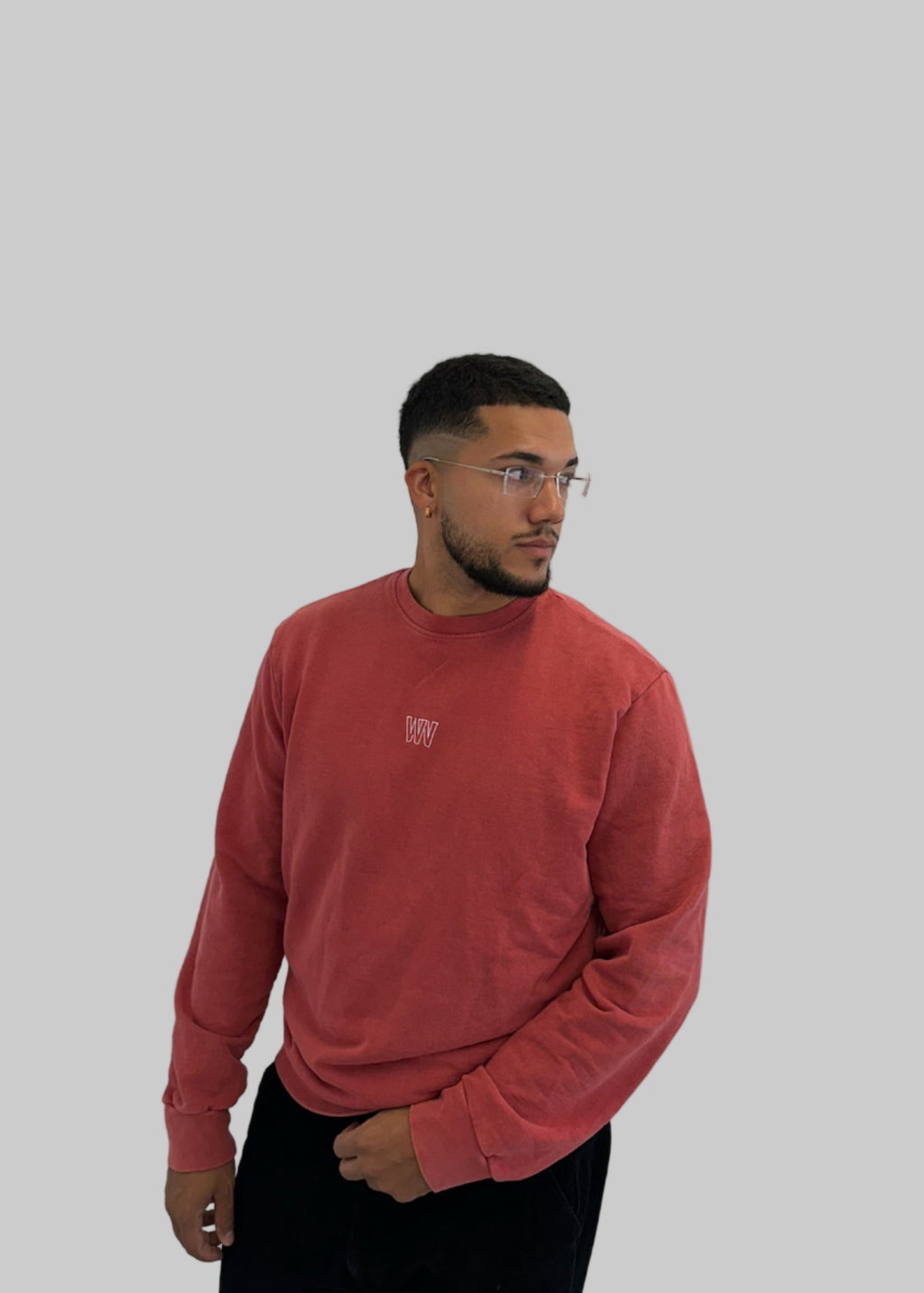 Washed Red Sweater
