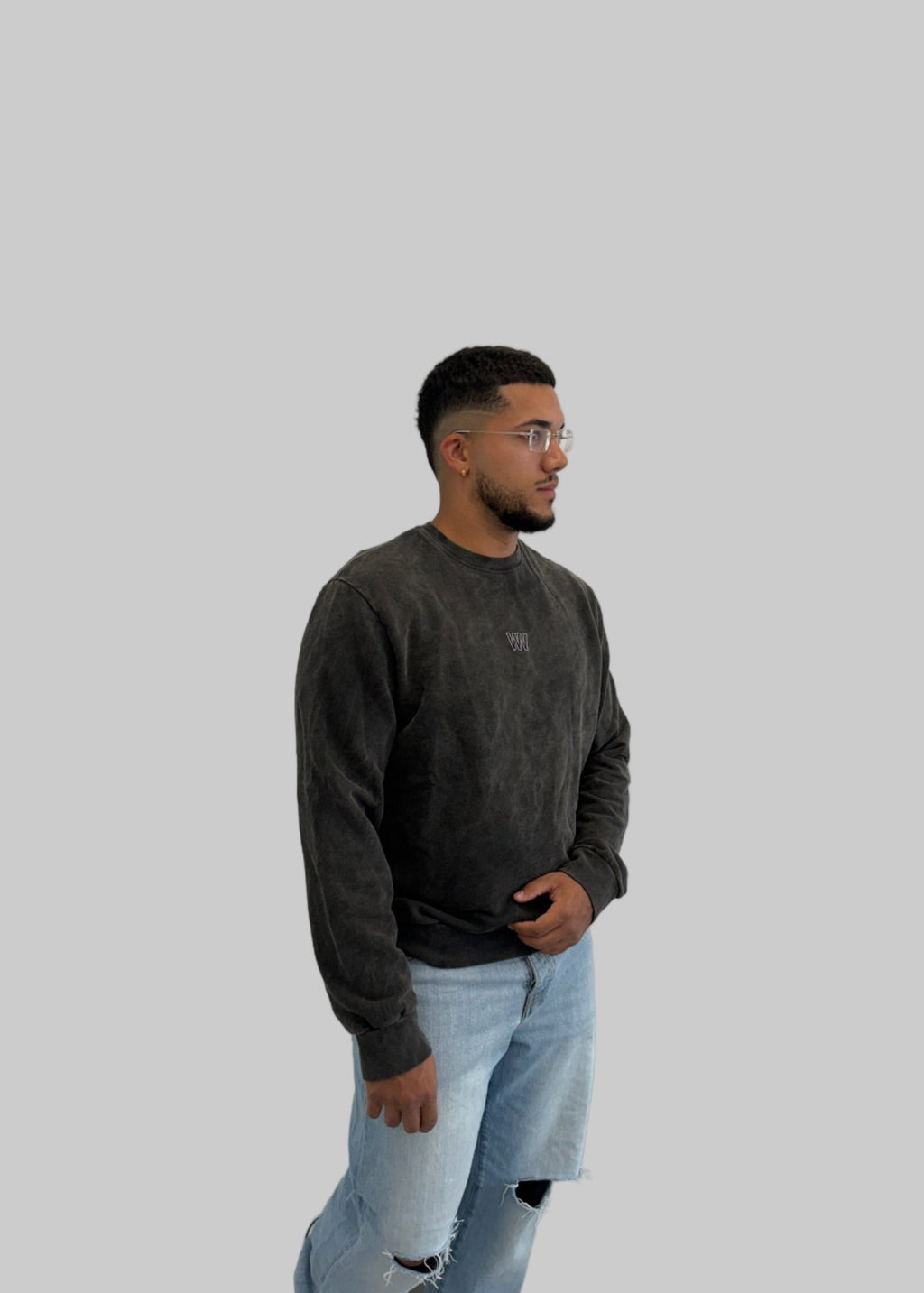 Washed Black Sweater