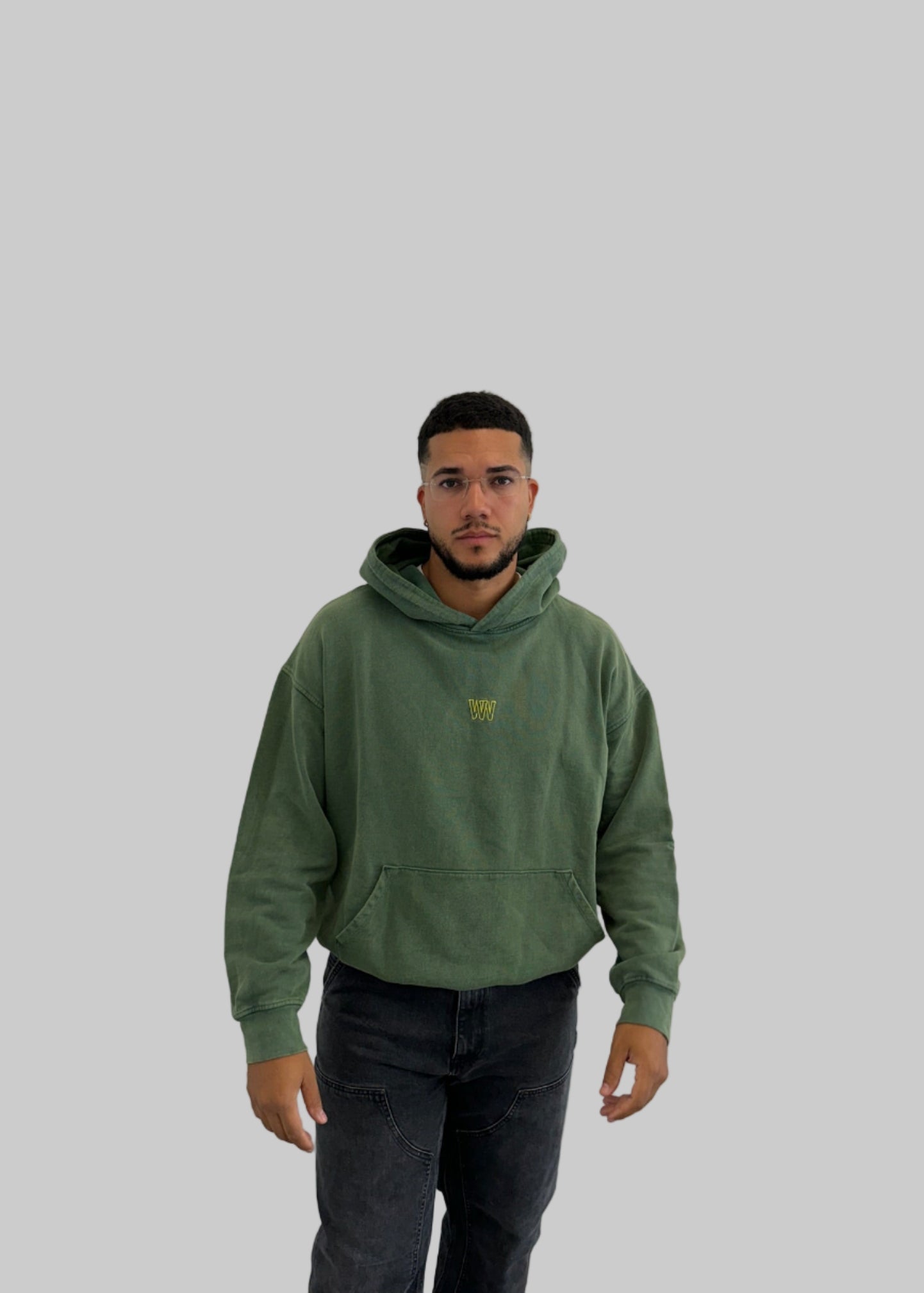 Washed Green Hoodie