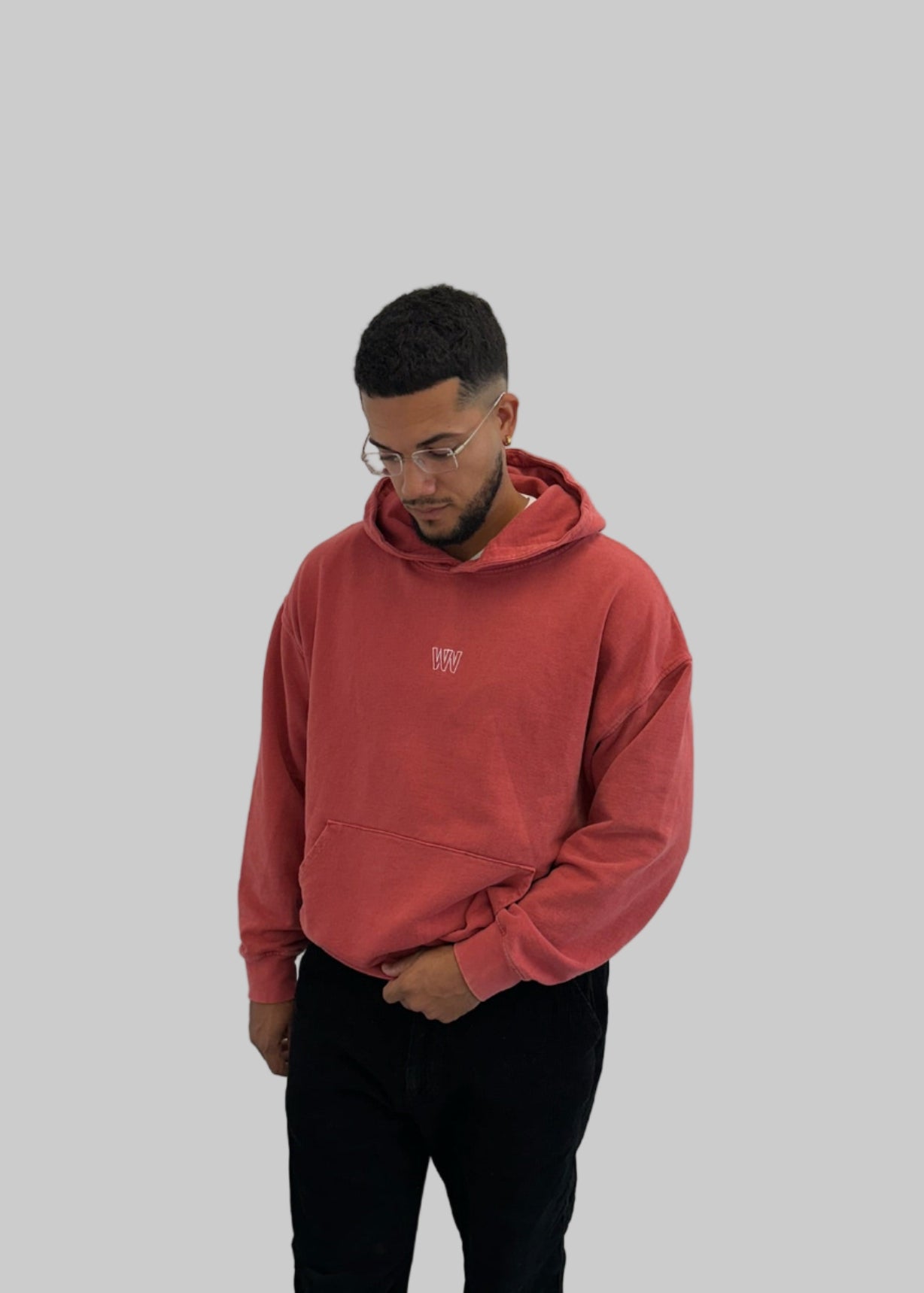 Washed Red Hoodie